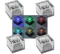 Piedras decorativas solares IP65, juego de 4 4250416342041
