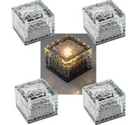 Piedras decorativas solares IP65, juego de 4 con s 4250416342034