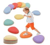 Piedras Equilibrio Niños, 6 Piedras Apilables, Juego Equilibrio Niños, Entrenamiento de Equilibrio en Interiores y Exteriores, Curso de Obstáculos, Que Fomentan el Equilibrio y Habilidades Motoras