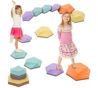 Piedras Equilibrio Niños, 6 Piedras Equilibrio Apilables Antideslizante, Que Fomentan el Equilibrio y Habilidades Motoras, Curso de Obstáculos, Juego Equilibrio para Escuelas Guarderías