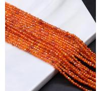 Piedras facetadas pequeñas de 2 mm for la creación joyas, collares, pulseras y accesorios DIY(Orange)