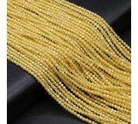 Piedras facetadas pequeñas de 2 mm for la creación joyas, collares, pulseras y accesorios DIY(Yellow)