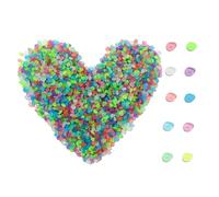 Piedras fosforescentes 1000 piezas de colores impermeables | Piedras de jardín luminosas para acuario, bañera, peces, patio, camino exterior, flores, césped, estanques