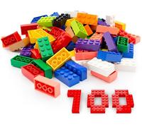Piedras Lego 2x4 multicolor, 100 unidades, bloques de construcción individuales Lego XXL, bloques de construcción básicos para placas de Lego y bloques de construcción Classic Box, 8 piezas Lego