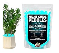 Piedras luminosas, 400 Piezas Cantos Decorativos Artificiales Solares Multicolor, piedras luminosas para paisajismo, En Acuario, Estanque, Patio, Exterior, Paisajismo Y Pecera