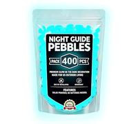 Piedras luminosas de ellas, 400 unidades, funcionan con energía solar, piedras decorativas artificiales, piedras luminosas para paisajismo, para acuario, estanque, patio, paisajismo, piscina de peces