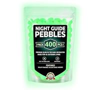 Piedras Luminosas Para Jardín 400 Piezas Cantos Decorativos Artificiales | Piedras Brillantes Para Jardín En Acuario, Estanque, Patio, Exterior, Paisajismo Y Pecera