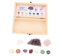 Piedras Minerales en Bruto de Cristal, 11 Piezas, con Caja | Muestra Natural para Geología y Pruebas Básicas, Formas Únicas, Uso en Yoga u Oficina, Colección