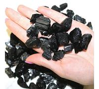 Piedras naturales ásperas de turmalina negra, 50-100 g, muestras crudas de cristal al por mayor, coleccionables, Feng Shui, decoración del hogar, 50 g