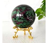 Piedras Naturales, Bola De Cristal De Rubí, Decoración Del Hogar Y Esfera, Suministros De Brujería, Decoración Espiritual De Bruja Y Regalo,71 Mm A 75 Mm