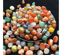 Piedras naturales de ágata mixta, cristales de arco iris para oraciones de iglesia, suculentas, ropa de cama, florero, decoración del hogar, 100 g