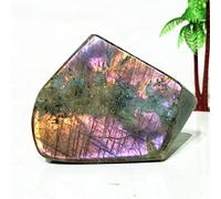 Piedras Naturales De Gran Tamaño, Cristales De Labradorita Púrpura, Decoración De Habitación, Piedra Violeta, Chakra De Brujería, Curación Espiritual De Reiki,A16 506g107-78mm