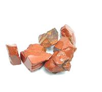 Piedras naturales de jaspe rojo piedras preciosas de cristal muestras minerales en material a granel para joyas para acuarios de peceras, 100 g, 1-3 cm