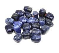 Piedras naturales pulidas a granel, grava, muestra, cristales, cuarzo, mineral, tanque, acuario, jardín, decoración del hogar, sodalita azul