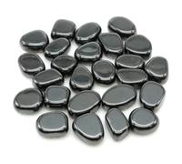Piedras naturales pulidas, cristales curativos, gemas de cuarzo, mineral a granel, grava, espécimen, mineral energético, tanque, acuario, jardín, decoración del hogar - Hematita - 500 g