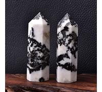 Piedras naturales, varita de punta de cristal, amatista, cuarzo rosa, mineral, manualidades, decoración del hogar, 1 unidad, piedra de cebra, 60-70 mm