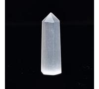 Piedras naturales, varita de punta de cristal, amatista, cuarzo rosa, mineral, manualidades, decoración del hogar, 1 unidad, selenita, 70-80 mm