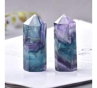 Piedras naturales, varita de punta de cristal, amatista, cuarzo rosa, mineral, manualidades, decoración del hogar, 1 unidad, fluorita, 60-70 mm