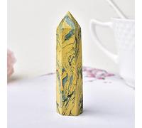 Piedras naturales y piedras de cristal, minerales, pulidas, artesanías, decoración del hogar, unakita amarilla, 60-70 mm