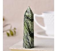 Piedras naturales y varita de cristal pulida, decoración del hogar, piedra de textura de árbol, 60-70 mm