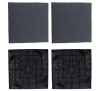 Piedras para caminar de jardín | Lote 4 losas 39.5x39.5cm ABS PC Resin Aspecto natural | Adoquines decorativos, estacas de anclaje incluidas | Sin -slip, ligero, sólido, resistente | , allée, te
