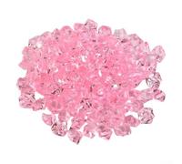 Piedras preciosas acrílicas para dispersión de mesa de boda, rocas de decoración de peceras, cubitos de hielo transparentes, piedras de plástico de colores, gemas de relleno de jarrón, 200 unidades, 6