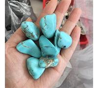 Piedras preciosas de cristal de piedra de color turquesa azul pulidas para la decoración, 100g, 20-40mm