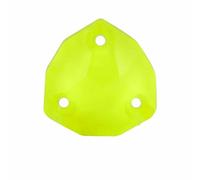 Piedras preciosas mixtas de citrino neón para coser, cristales brillantes con parte trasera plana para coser, decoración de ropa, piedras de estrás, 12 mm, 36 unidades
