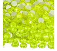 Piedras preciosas mixtas de citrino neón para coser, cristales brillantes con parte trasera plana para coser, decoración de ropa, piedras de estrás - SS20, 1440 unidades
