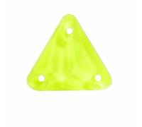 Piedras preciosas mixtas de citrino neón para coser, cristales brillantes con parte trasera plana para coser, decoración de ropa, piedras de estrás, 12 mm, 48 unidades