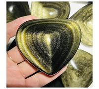 Piedras preciosas y cristales 100-250g Obsidiana de oro natural Ojos de gato Cristal de cuarzo, Regalo de decoración de curación del corazón Espécimen mineral de piedra (Size : 150-200g)
