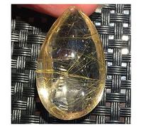 Piedras preciosas y cristales 1PCS Citrino natural Cabello amarillo Cristal Cuarzo rutilado Piedra for el cabello Piedra pulida, Especímenes Decoración for el hogar Inicio Colecciones
