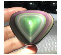 Piedras preciosas y cristales 40-420g Obsidiana natural Ojos de gato Piedras de corazón de cristal de cuarzo, Espécimen Decoración Regalo Piedra natural xiaguolingsm (Color : 130-150g)