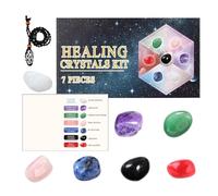 Piedras pulidas, Cristales pulidos - Juego de cristales Piedra de | meditación | Colección Gems Piedras pulidas Ornamentos de Piedras y Cristales pulidos para salón