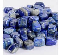 Piedras pulidas de lapislázuli natural, 100 g, especímenes minerales afganos, grava azul para decoración y manualidades, colección Raw Crystal