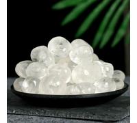 Piedras pulidas naturales surtidas, cristales curativos Reiki, gemas para terapia energética, decoración de jardín, cuarzo transparente de 15-20 mm, 50 g (7-14 piezas).