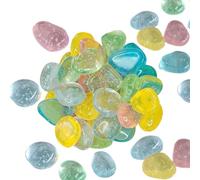Piedras Que Brillan En La Oscuridad,Fosforescentes - Decoraciones De Grava Luminosa De Colores Para Paisajismo De Jardín Trasero, Exterior, Pecera Y Acuario