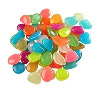 Piedras Resplandecientes, Resplandor De Jardín Encantador, 4,5 Cm, Guijarros Luminosos Guía, Coloridos Para Exteriores, Construcción Resistente A Fugas, Para Caminos, Calzadas, Pasarelas, Pe