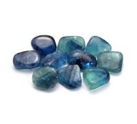 Piedras Tumbles de Fluorita Azul (tamaño 20-25mm) - Piedra única