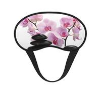 Piedras y orquídea rosa, Cubiertas oculares completas, antifaces para dormir que bloquean la luz, orejeras opacas para dormir