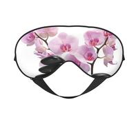 Piedras y orquídea rosa, Cubreojos completos Antifaz bloqueador de luz Antifaz para dormir Antifaz suave con los ojos vendados Noche