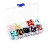 Piedras y rocas de cristal natural, especímenes minerales, piedras energéticas, materiales didácticos, 4 estilos, rain flower, embalaje en caja(Style A)