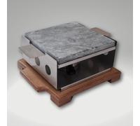 Piedrasar Piedra para Asar carne de 20x20 cm- Piedra Volcánica para Carne- Plancha para Carne- Modelo R Roble 20x20