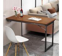 Pieghevole Multifunziole a Parete da Pranzo e Scrivania in Legno Marrone 90 * 50 * 75 CM Design Moderno di Metà Secolo Ideale per Soggiorno e Studio Scrittura e Lavoro