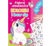Piękne jednorożce Koloruj i baw się: 50 tatuaży