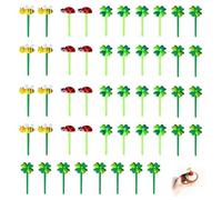 Piekser Fingerfood para Niños 48 Piezas, Accesorios Bento con Tenedores de Frutas Divertidos, Decoración para Fiambreras, Postres y Almuerzos Escolares