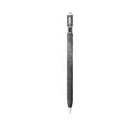 Piel Brillante Glitter Compatible con Apple Pencil (USB-C) - Cuero Negro - Vinilo 3M Premium