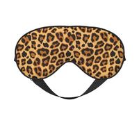 Piel con estampado animal de leopardo, Cubreojos completos Antifaz bloqueador de luz Antifaz para dormir Antifaz suave con los ojos vendados Noche