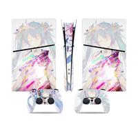 Piel Consola Para PS5 Slim Skin Disc Edition & Digital Console And Controller Vinyl Cover Skins Wraps Scratch Resistant, Compatible Con Para 58264 Regalo Envolturas Pieles(Disc Version)