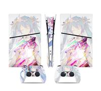 Piel Consola Para PS5 Slim Skin Disc Edition & Digital Console And Controller Vinyl Cover Skins Wraps Scratch Resistant, Compatible Con Para 58074 Regalo Envolturas Pieles(Disc Version)